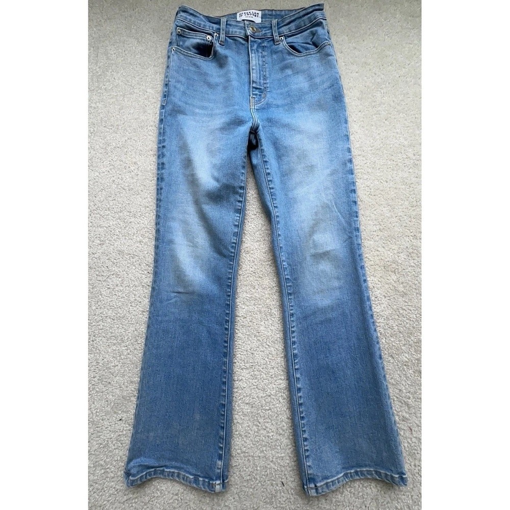 Derek Lam 10 Crosby High Waisted Mini Flare Leg Jeans Size 27